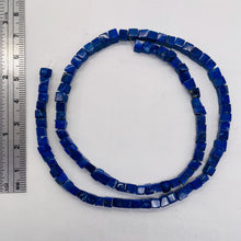 Load image into Gallery viewer, So Hot Indigo Lapis Cube Focal Bead Strand 108881
