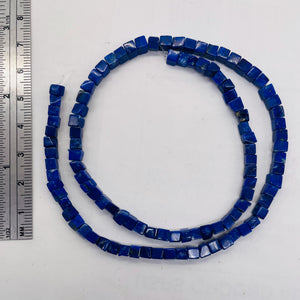 So Hot Indigo Lapis Cube Focal Bead Strand 108881