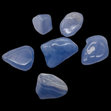 Load image into Gallery viewer, Chalcedony Gemstone 53g Nuggets | 30x22x11 to 17x16x15mm |Blue | 6 Pendant Beads
