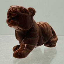 Load image into Gallery viewer, Snarling Tiger Goldstone Carved Figurine | 1 Statue | | 2 x 1 1/4 | Red
