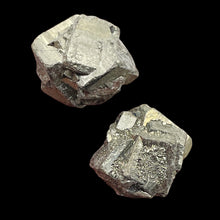 Load image into Gallery viewer, Pyrite Crystal Nugget Beads | 15x13 to 16x14mm | Silver Gold | 2 Beads |
