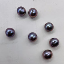 Load image into Gallery viewer, 3 Spectacular Natural Forget-Me-Not Hued 6.5mm Freshwater Pearls 003079
