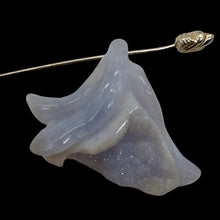 Load image into Gallery viewer, Blue Chalcedony Carved Druzy Flower Bead | 35 cts | 1 1/4" Long |
