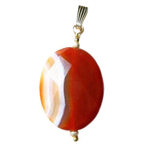 Load image into Gallery viewer, Faceted Carnelian Agate &amp; 14Kgf Pendant! 506767P3
