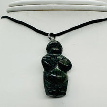 Load image into Gallery viewer, Kambaba Stone Goddess Pendant Necklace | 3/4&#39; Long | Green, Black | 1 Pendant |
