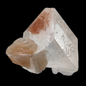 Apophyllite Stilbite 12g Collectors Crystal Pyramid | 24x26x11mm | Clear, Pink |