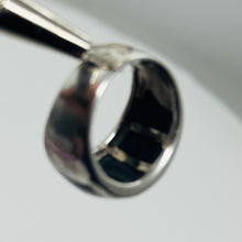 Load image into Gallery viewer, Onyx Sterling Silver Designer Ring | Size 7.5 | Black, Silver | 1 Ring |
