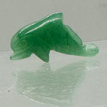 Load image into Gallery viewer, Jumping Carved Green Aventurine Dolphin Beads | 25x11x8mm | Green
