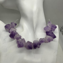 Load image into Gallery viewer, Amethyst Natural Crystals 8&quot; Strand | 29x27x15 to 18x17x12mm | Purple| 14 Beads|

