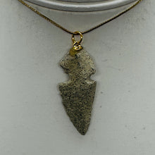 Load image into Gallery viewer, Sandstone Carved Arrowhead Pendant | 1 3/4" Long | Grey | 1 Pendant |
