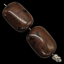 Load image into Gallery viewer, 2 Mahogany Obsidian Pendant Beads
