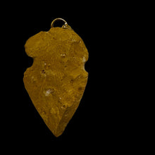 Load image into Gallery viewer, Sandstone Carved Arrowhead Pendant | 1 3/4&quot; Long | Red, Tan | 1 Pendant |
