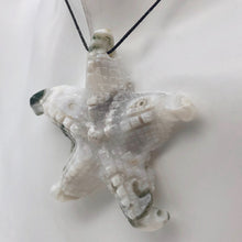 Load image into Gallery viewer, Tree Agate Carved Starfish Pendant Bead
