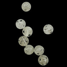 Load image into Gallery viewer, Tourmalinated Quartz Bead Parcel |7mm | 2 1/4&quot; Long | Clear, Black | 8 Beads |
