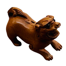 Load image into Gallery viewer, Imperial Guardian Lion Crouching Foo Dog | 1 Netsuke Bead | | 28x13x19mm | Brown
