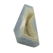 Load image into Gallery viewer, Chalcedony Druzy 28ct Designer Cut Pendant Bead| 29x21x8mm| Blue|1 Pendant Bead|
