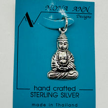 Load image into Gallery viewer, Buddha Sterling Silver Pendant | 1 1/4&quot; Long | Silver | 1 Pendant |
