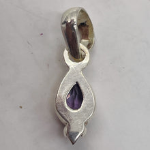 Load image into Gallery viewer, Amethyst Sterling Silver Drop Pendant | 3/4&quot; Long | Purple | 1 Pendant |

