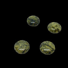 Load image into Gallery viewer, Rare 4 Reptile Russian Jasper Coin Beads 7579
