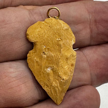 Load image into Gallery viewer, Sandstone Carved Arrowhead Pendant | 1 3/4&quot; Long | Red, Tan | 1 Pendant |
