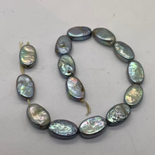 Load image into Gallery viewer, Platinum Green Oval Coin Pearl 8&quot; Strand 9948HS
