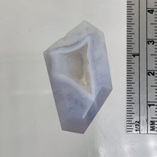 Load image into Gallery viewer, Druzy Blue Chalcedony Designer Pendant | 35x20x7mm | Blue | 1 Bead
