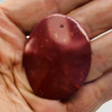 Load image into Gallery viewer, Marscape! Mookaite Large Oval Pendant Bead | 50x40x6mm |
