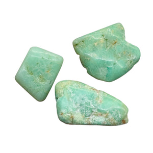 Chrysoprase Natural Nugget Beads 34g | 28x30x10mm, 35x31x19mm, 39x24x8mm| Green|