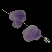 Load image into Gallery viewer, Amethyst Natural Crystal Bead Parcel | 21x16x14 and 20x18x14mm| Purple| 2 Beads|
