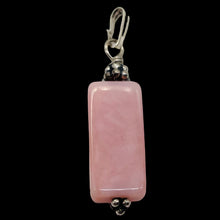 Load image into Gallery viewer, Universal Love! Rectangle Rose Quartz Sterling Silver Pendant | 1 1/2&quot; Long |
