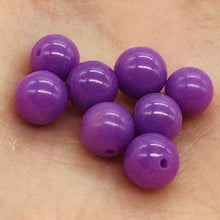 Load image into Gallery viewer, Phosphosiderite AAA Round Beads Half Strand | 8" Long | Purple | 40 Beads |
