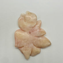 Load image into Gallery viewer, Peruvian Opal 44ct Carved Flower Pendant Bead | 42x50x3mm | Pink | 1 Bead |
