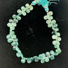 Load image into Gallery viewer, Grandidierite AAA Graduated Briolette Strand| 8&quot; Long| Aqua, Blue| 50 to 60 Bds|
