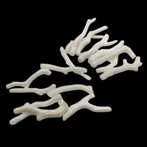 Coral Branch Beads | 31x3 to 27x2mm | White | 14 Beads |