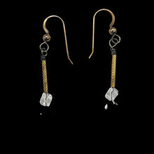 Load image into Gallery viewer, Holiday Sparkle AAA Quartz Earrings and 14Kgf 6270
