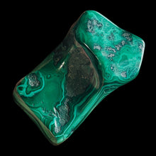 Load image into Gallery viewer, Malachite 78g Polished Gemstone FreeForm Worry Stone | 40x42x12mm | Green |
