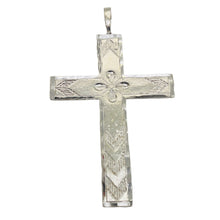 Load image into Gallery viewer, Sterling Silver Unique Designer Cross | 2&quot; Long | Silver | 1 Pendant
