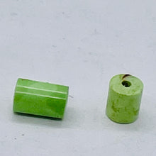 Load image into Gallery viewer, Gaspeite High Grade Tube Beads | 4x6mm | Green Brown | 2 Beads |
