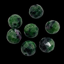 Load image into Gallery viewer, 7 Ruby Zoisite 8mm Faceted Beads 10489
