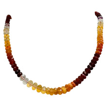 Load image into Gallery viewer, Fire Opal Faceted Rondelle Beads 5.5-6mm Red Orange Clear 119pcs

