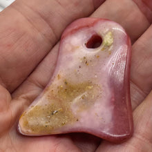 Load image into Gallery viewer, 71 Carats Designer Very Deep Pink Peruvian Opal Pendant Bead 9867AH
