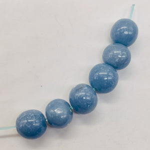 Angelite 16" Round Bead Strand | 10mm | Blue | 42 beads |