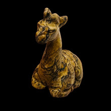 Load image into Gallery viewer, Giraffe Resting Animal Stone Carving | 1 Figurine | 1 5/8 x 1 5/8" | Brown
