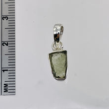 Load image into Gallery viewer, Moldavite 7.8ct Sterling Silver Rectangle | 3/4&quot; Long | Green | 1 Pendant |
