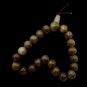 Labradorite Strung Round Bead 7" Strand | 8mm | Gray Blue | 21 Beads |