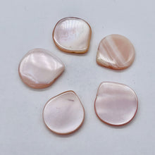 Load image into Gallery viewer, Premium Pink Mother of Pearl Shell 18x15.5mm Briolette Bead Strand 104362

