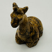 Load image into Gallery viewer, Giraffe Resting Animal Stone Carving | 1 Figurine | 1 5/8 x 1 5/8" | Brown
