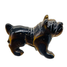Load image into Gallery viewer, Hand-Carved Chinese Shar-pei Puppy | 1. 1/4&quot; Tall | Tiger Eye | 1 Figurine |
