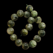 Load image into Gallery viewer, Mossy Aquamarine Round Beads Half-strand | 10mm | Green, Clear | 18 Beads |
