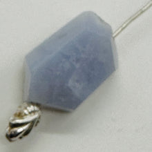 Load image into Gallery viewer, Chalcedony Druzy 17ct Designer Cut Pendant Bead | 22x13x9mm | Blue | 1 Bead |
